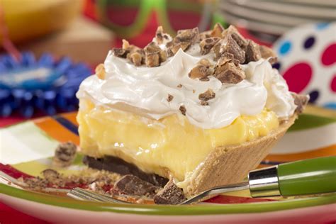 This classic dessert has delighted taste buds for generations with its tangy and sweet combination of flavors. . Cream pie suprice